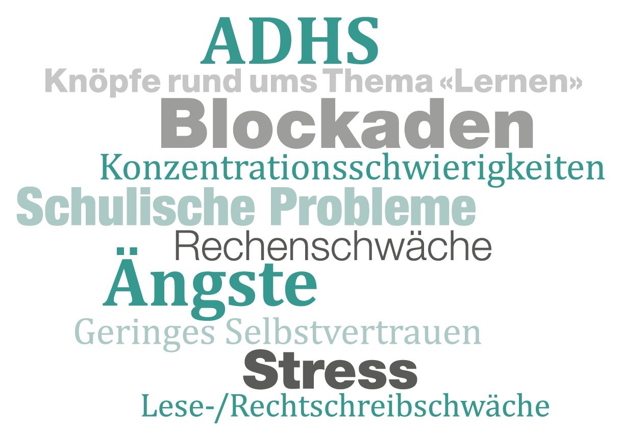 Die Knöpfe, welche gelöst werden, können verschiedene Ursachen haben. Darunter ADHS, Knöpfe rund um das Thema Lernen, Blockaden, Konzentrationsschwierigkeiten, schulische Probleme, Rechenschwäche, Ängste, geringes Selbstvertrauen, Stress und Lese- und Rechtschreibschwäche.